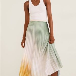 COPY - NWT Mango Pleated Tie-Dye Skirt